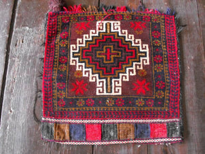 Qashgai Antique Persian Salt-Bag: 50cm x 48cm