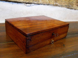 A Superb Victorian Mahogany Artist's Box, for Rogers; of London, Replete with Original Watercolours & Palettes