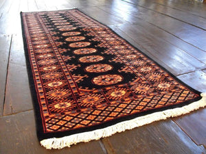 A Lustrous Pakistan Bokhara Runner: 180cm x 60cm