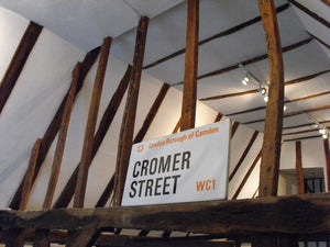 A 20thC Enamelled Street Sign for Cromer Street, in the London Borough of Camden, West Central 1
