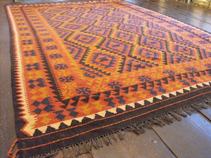 Maimana Kilim Rug: 307cm x 200cm