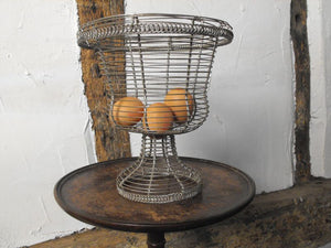 An Early 20thC Wirework Egg Stand in the Form of an Urn