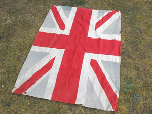 A Large British Vintage Applique & Printed Union Jack Flag