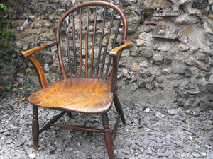 A Pretty Early Victorian Ash & Elm Child's Windsor Chair