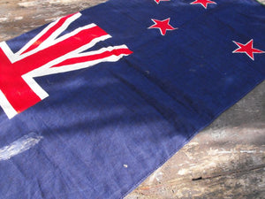 A Good Soft Cotton Vintage Printed Flag of New Zealand