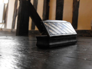 Parquetry Inlaid Horn Snuff Box