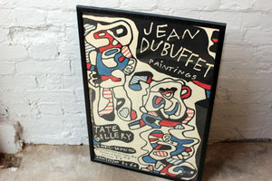 A Fabulous Original c.1966 Vintage Tate Gallery Exhibition Poster for Jean de Buffet (1901-1985)