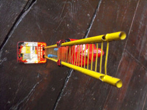 The Climbing Fireman; An Original Vintage Clockwork Toy by Louis Marx & Co.