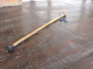 A Silver Mounted 19thC Walking Stick, The Terminal Carved as a Bulldog's Head