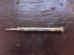 A Sterling Silver Propelling Dipping Pen & Pencil by James Allen, Birmingham, 1893