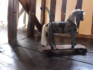 A Vintage Victorian Style Pony on Wheels