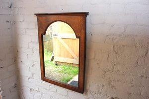 A Good Quality 19thC Figured Walnut Wall Mirror
