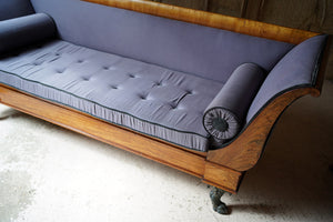 A Swedish Empire Birchwood Sofa c.1820-40