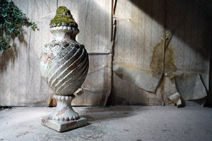 An Early/Mid 20thC Painted Terracotta Neoclassical Urn & Cover