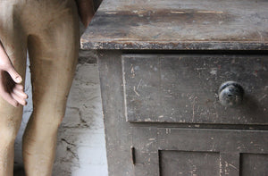 A Decorative c.1900 Painted Pine Cupboard