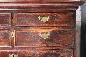 A Good Walnut George II Chest of Drawers, Formerly a Chest on Stand c.1730-50