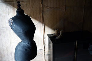 A Good Late Victorian Wasp-Waisted Shop Display Mannequin by Wells & Son, London