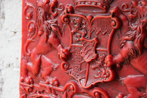 A Scarce Early 19thC Red-Wax Armorial Plaque for The Arms for the Kingdom of Bavaria c.1835