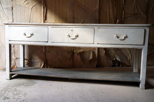 An Early Victorian Painted Pine Pot-Board Dresser Base c.1840
