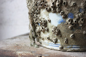 An Interesting Chinese Kangxi Mark Hard Paste Porcelain Salvaged Shipwreck Baluster Vase