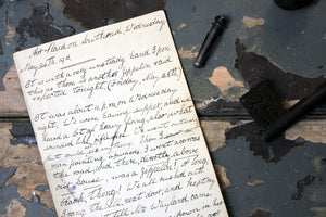 A Poignant WWI Period Hand-Written Account of May 26th 1915; Relating to a Zeppelin Air-Raid